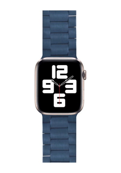 Apple Watch Uyumlu 42mm Ultra Thin Steel Belt Three Beads Metal Kordon