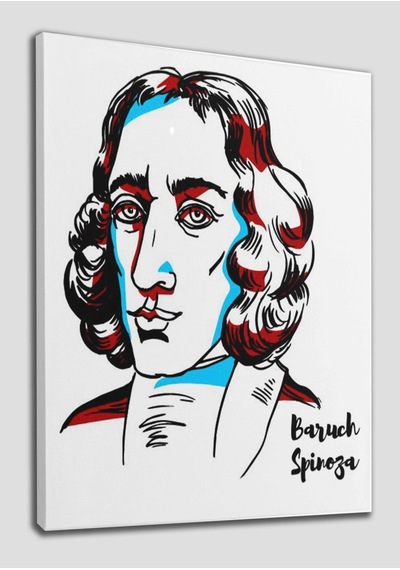 Baruch Spinoza Dekoratif Kanvas Tablo 1236