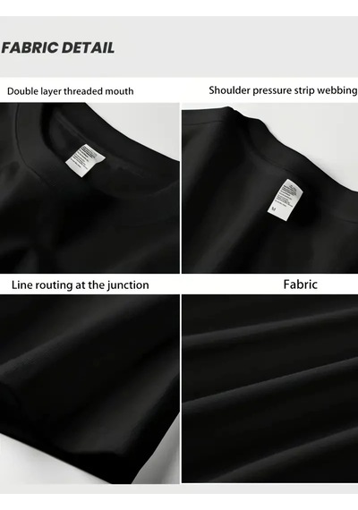 Kadın T-shirt Bisiklet Yaka Kısa Kol Baskılı Tişört - Siyah