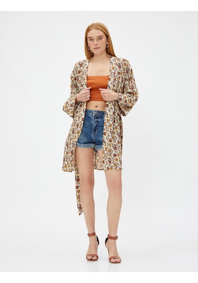 Koton Çiçekli Kimono Kuşaklı Midi Boy Kahverengi Desenli 3sak50164uw 3SAK50164UW5D1 Kahverengi Koton Çiçekli Kimono Kuşaklı Midi Boy Kahverengi Desenli 3sak50164uw 3SAK50164UW5D1 Kahverengi