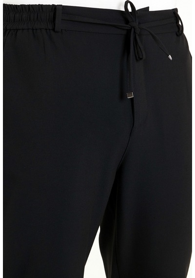 Buratti Regular Fit Belden Bağlamalı Düz Paça Pantolon Erkek Pantolon Cf26w6111111 Siyah