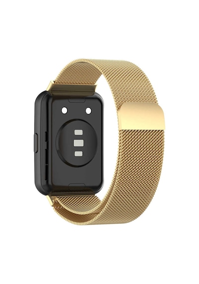 Huawei Watch Fit 2 Uyumlu Krd-01 Metal Mkst Kordon-gold