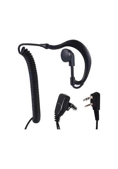 Aselsan PMR A446 için Spiral Kablolu Kulak İçi Telsiz Kulaklığı