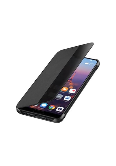 Huawei Y6 2018 Yarım Cam Kapaklı Kılıf Siyah