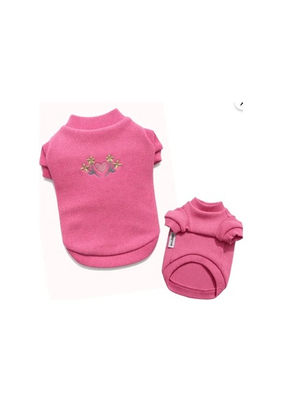 Gedyco Tiny Pink Küçük Irk Köpek Likralı Sweatshirt-21569