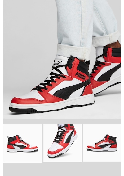 Puma Rebound V6 Bilekli Sneaker Spor Ayakkabı Kırmızı/beyaz
