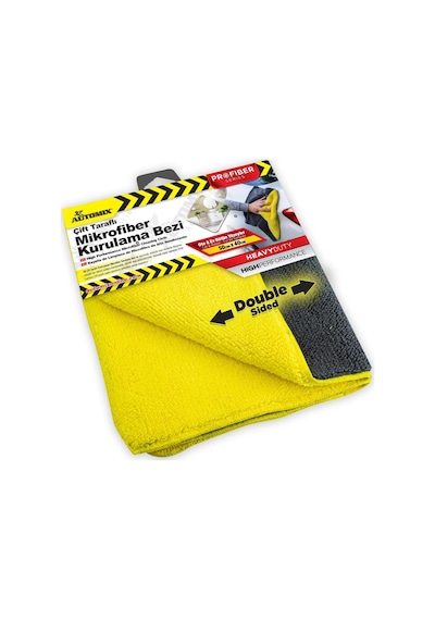Automix Çift Taraflı Profesyonel Mikrofiber Bez 50x40 Cm Araç Ve Ev İçin Etkili Temizlik 0