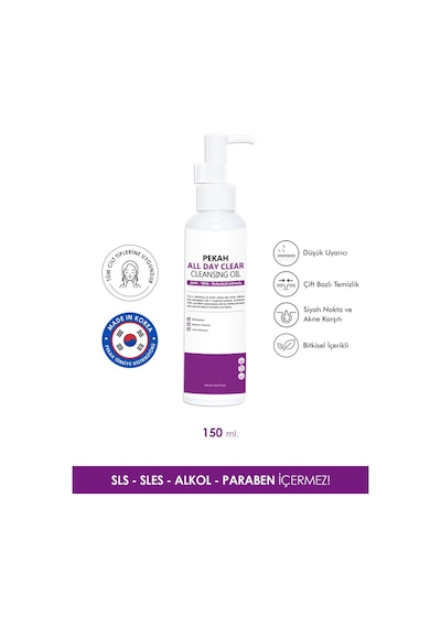 Pekah Akne ve Sivilce Karşıtı Sebum Dengeleyici Günlük Yüz Temizleme Yağı 150 ML