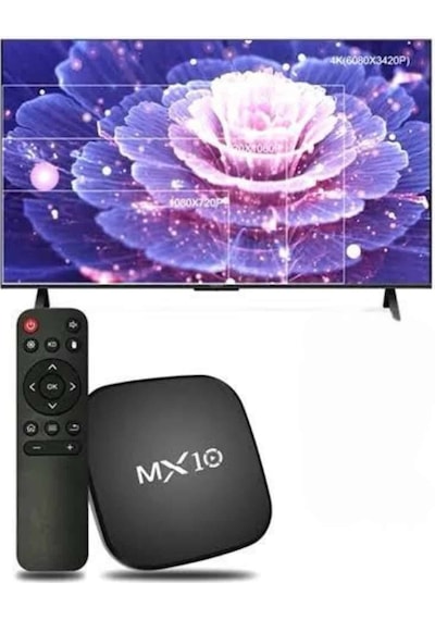 Csmtex 2.4g Wifi Tv Box Medya Oynatıcı Tv Uyumlu Mx Box Kutusu Android Tv