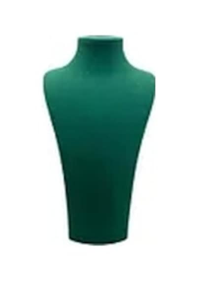 Süet Kumaş Elisia Manken Yeşil Renk 32/15 Cm Kolye Gerdanlık Takı Sergileme Mankeni