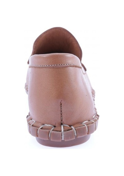 Dgn 603-23y Kadin Dikiş Detayli Loafer Ayakkabi 603-2109-R1755 Taba