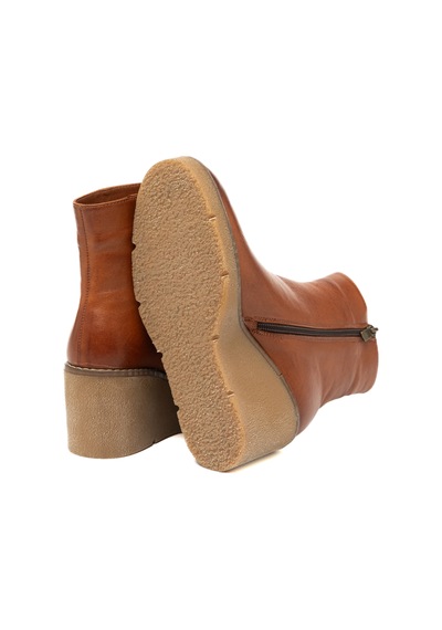 Bot Kadın 25k12060 Vergelio Skin Cuoio-tan Kahverengi