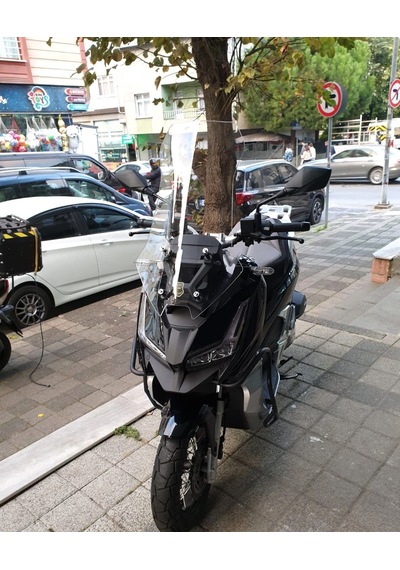 Motocam Barossa Adv 125 Ön Cam 2025-2026 Model 57cm Şeffaf Renkli 4mm Sportif