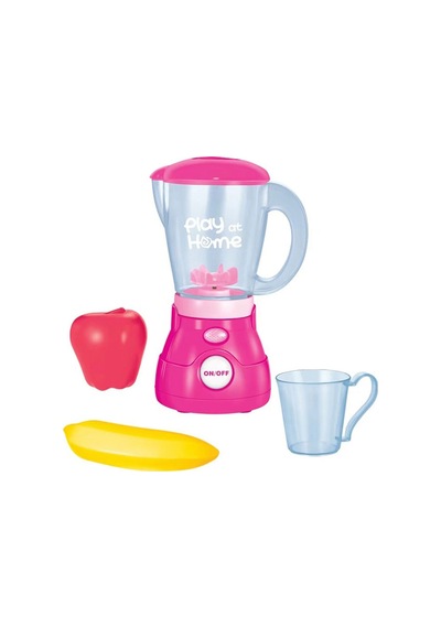 Işıklı Aksesuarlı Gerçekçi Hareketli Blender Pembe Meyveli Oyuncak Pilli Kız Oyuncak Mutfak Seti