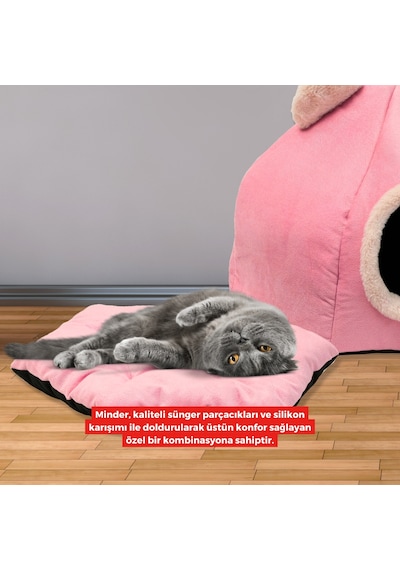 Xpermate Taşınabilir Kedi Evi Kedi Yuvası Kedi Yatağı 45 x 45 CM