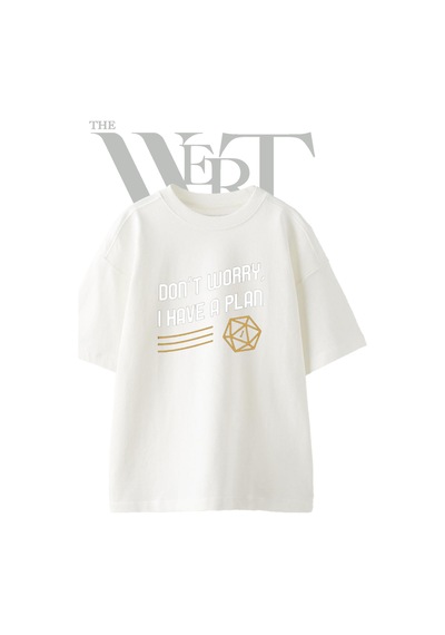 Thewert Nat 1 Tasarım Baskılı Ünisex Beyaz Oversize T-shirt
