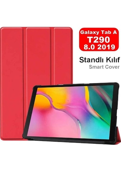 Galaxy Uyumlu Tab A 8.0(2019) T290 Smart Cover Standlı 1-1 Tablet Kılıf