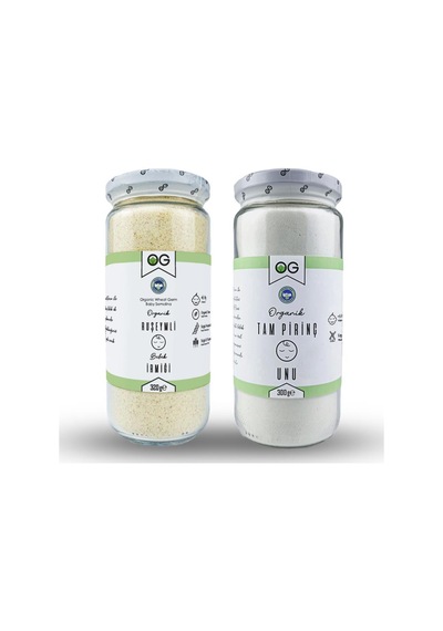 Organik Ruşeymli Bebek İrmiği 320 Gr Ve Organik Tam Pirinç Unu 300 Gr Seti