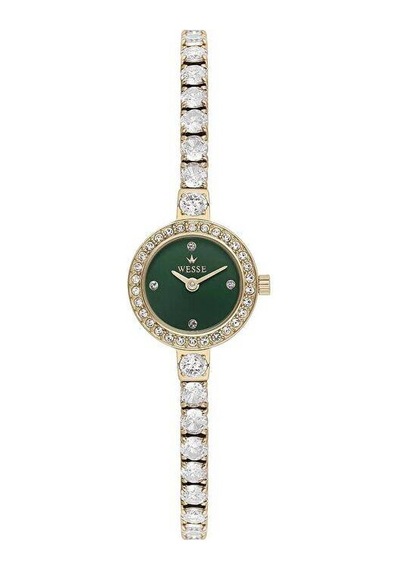 Wesse Wwl116904 Quartz Çelik Altın Rengi Yeşil Kadran 18 Mm Kadın Kol Saati