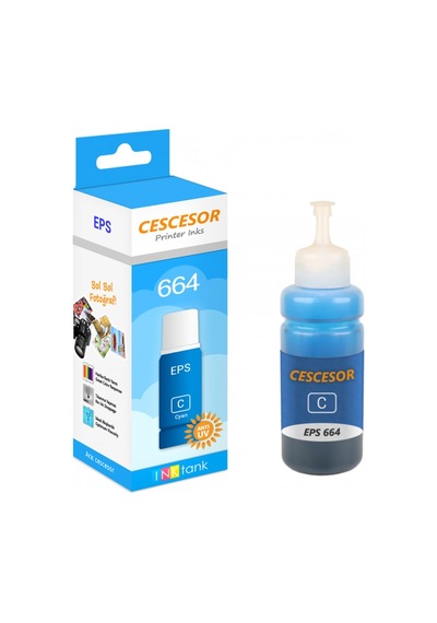 Epson Cescesor Eps - 664 Uyumlu Mürekkep Mavi 70 ML