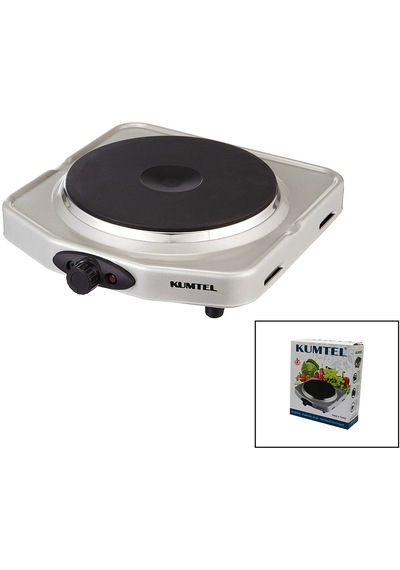Kumtel Lx-7011 Tek Gözlü Elektrikli Ocak 1500w 5639 Açık Gri