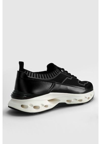 Lufian Tımothı Erkek Deri Sneaker Ayakkabı Siyah Siyah 112230237100100 Siyah