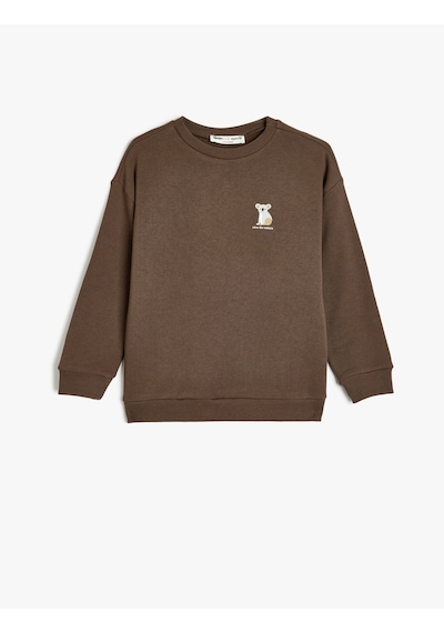 Koton Organik Pamuklu Sweatshirt Koala Baskılı Uzun Kollu Bisiklet Yaka Antrasit 5wkb10553tk Antrasit Koton Organik Pamuklu Sweatshirt Koala Baskılı Uzun Kollu Bisiklet Yaka Antrasit 5wkb10553tk Antrasit