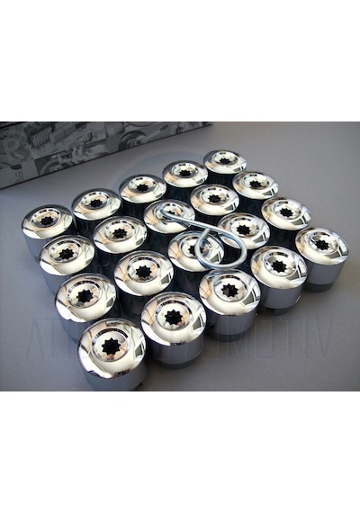 20 X Vw Transporter T5 T6 T7 Bijon Kapak Seti Krom 19Mm 397445634