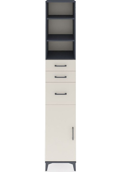 Hyperion Dolap 4 Raflı 3 Çekmeceli Tek Kapaklı 44x44x243 Antrasit-aytaşı Antrasit Hyperion Dolap 4 Raflı 3 Çekmeceli Tek Kapaklı 44x44x243 Antrasit-aytaşı Antrasit