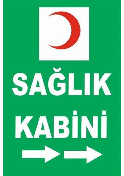 Sağlık Kabini 40x60 Cm Sticker