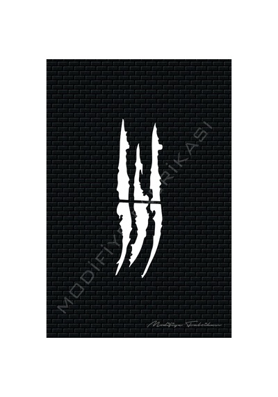 Pençe Sticker Folyo - Beyaz - 30 X 9 Cm