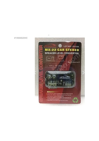 Anfi Dönüştürücü Speaker Levelconverter