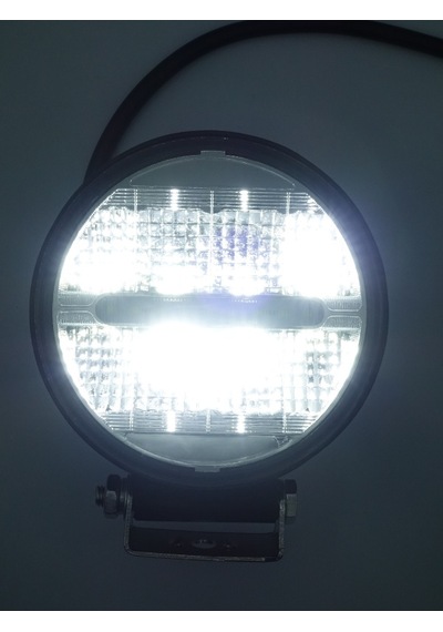 Beyaz Işık 24 Watt Siyah Yuvarlak Off Road Lambası
