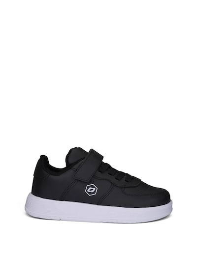 Zacoz Unisex Çocuk Spor Ayakkabı Cırt Cırtlı Hafif Rahat Günlük Okul Sneaker siyah