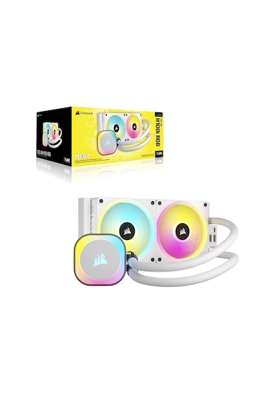 Corsair İcue Lınk H100i Rgb Cw-9061005-ww 240mm Beyaz İşlemci Sıvı Soğutucu
