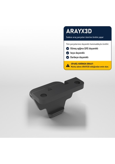 Arayx3d Honda Civic Accord 2004-2005 Uyumlu Orta Konsol Kolçak Kapak Mandalı Kilit Dili Siyah