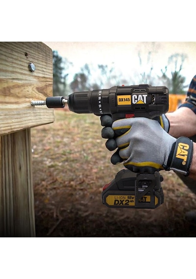 Cat DX145.1 18 V 2.0 AH Li-Ion Çift Akülü Şarjlı Matkap
