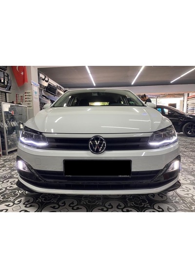 Yeni Polo Ön R Line Bıçak Parlak Siyah Plastik 2018-2021 Arası