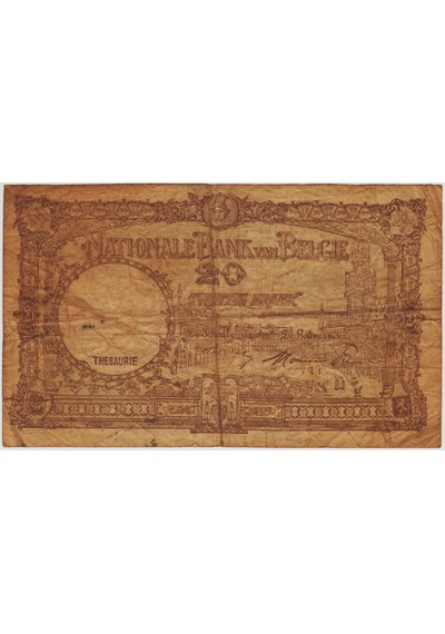 Belçika 20 Frank 1948 Sararmış.