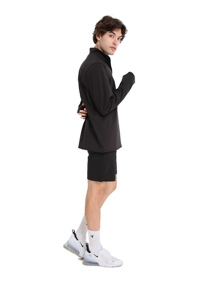 Sportive Boone Half-zip Erkek Siyah Koşu T-shirt 25ke1015-syh 1776471 SIYAH