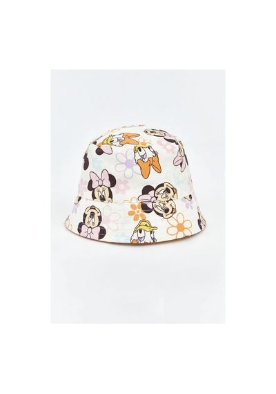 Lc Waikiki Ekru Minnie Mouse Baskılı Kız Bebek Bucket Şapka Ekru - 874580410 Ekru