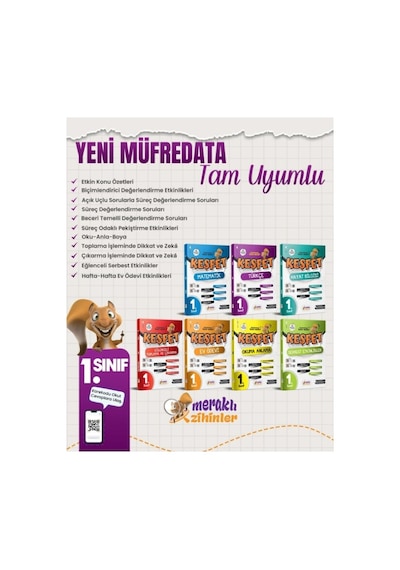 Meraklı Zihinler Yayınları 1. Sınıf Keşfet Okuma Anlama
