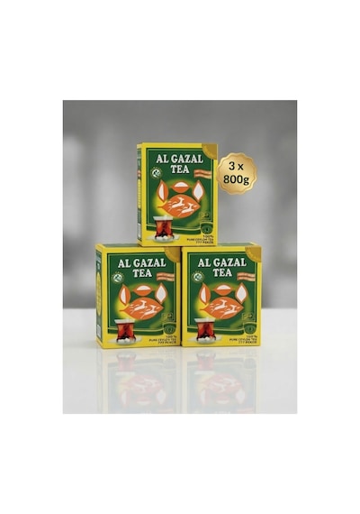Al Gazal Çayı - 3 Kutu Bürüt 800 Gr Saf Seylan 777 Pekoe,