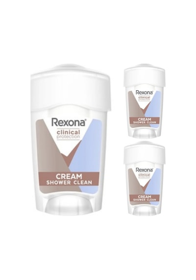 Rexona Clinical Clean Stick Clinical Protection Shower Clean Kadın Stick Deodorant 45 ML x 3