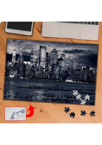 Yüksek Binalar Manzarası 240 Parça Puzzle Yapboz Tablo-ks70489
