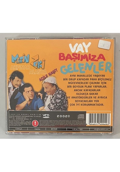 Vay Başımıza Gelenler Vcd Metin Akpınar Zeki Alasya Adile Naşit Orjinal Dönem Baskı 2.el Çift Cd