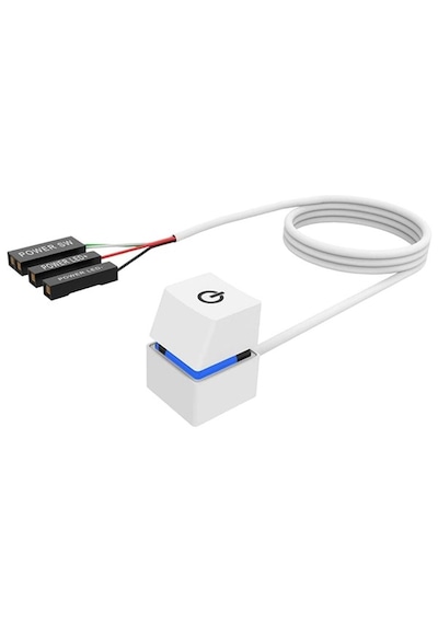 Pc Led Işıklı Harici Başlatma Güç Açma Kapama Düğmesi Anakart 1.8