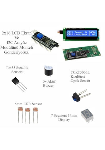 Arduino İle Uyumlu Başlangıç Seti Uno R3 Süper İdeal - Eko Set