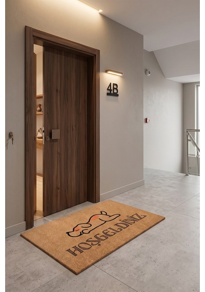 Villadia Home Textile Kapı Önü Paspası Kaymaz Taban Dekoratif Paspas Ev Giriş Antre İç Ve Dış Mekan Paspası 45x70 Cm 22ypycoco