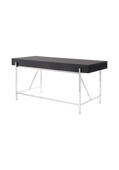 Mandy Paslanmaz Metal Siyah Çalışma Masası